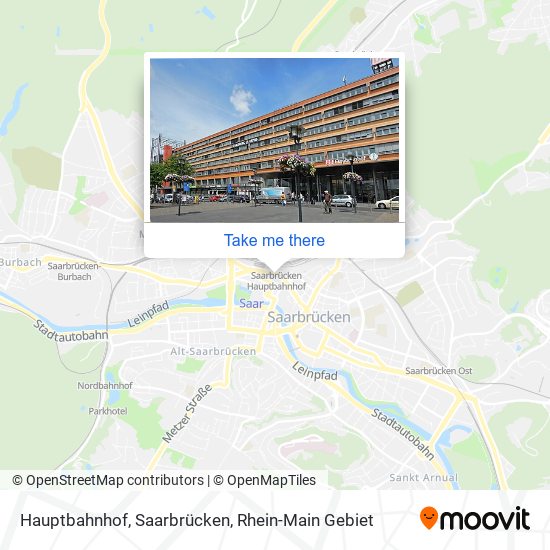 Hauptbahnhof, Saarbrücken map