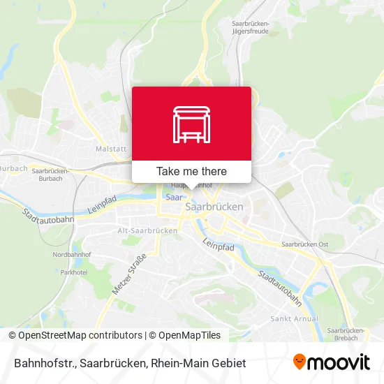Карта Bahnhofstr., Saarbrücken