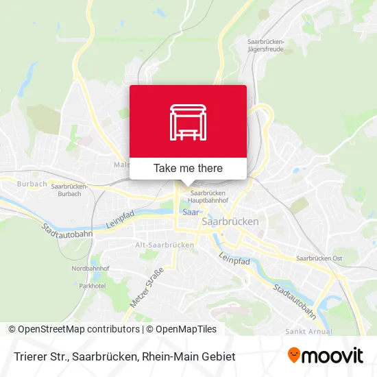 Карта Trierer Str., Saarbrücken