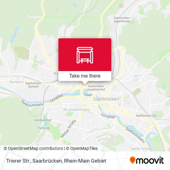 Карта Trierer Str., Saarbrücken