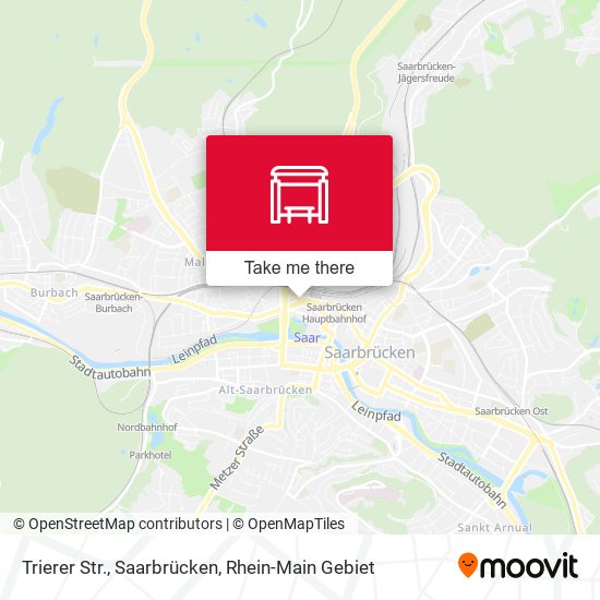 Карта Trierer Str., Saarbrücken