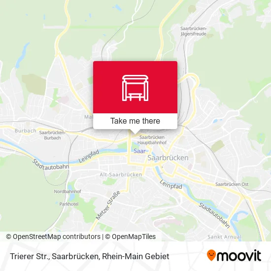 Карта Trierer Str., Saarbrücken