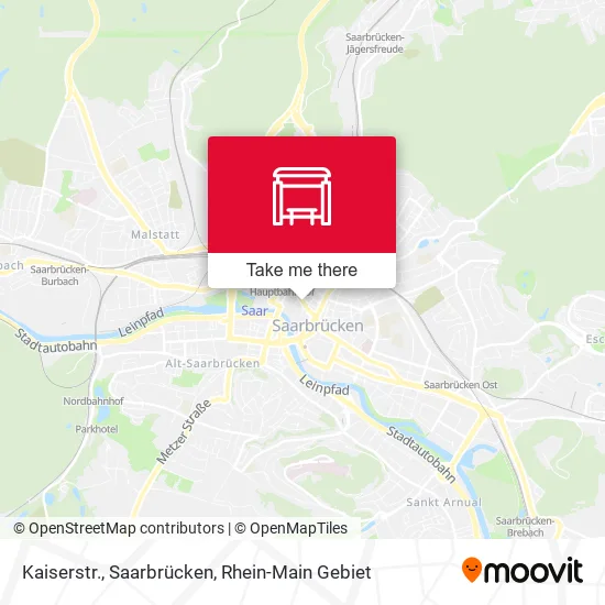 Карта Kaiserstr., Saarbrücken