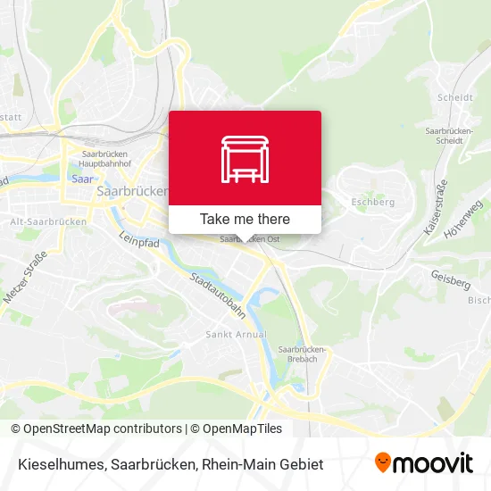 Карта Kieselhumes, Saarbrücken
