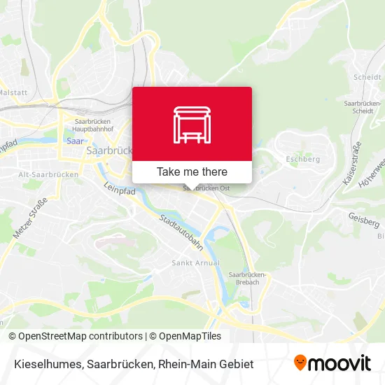 Карта Kieselhumes, Saarbrücken