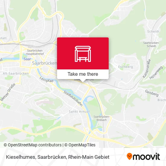 Карта Kieselhumes, Saarbrücken