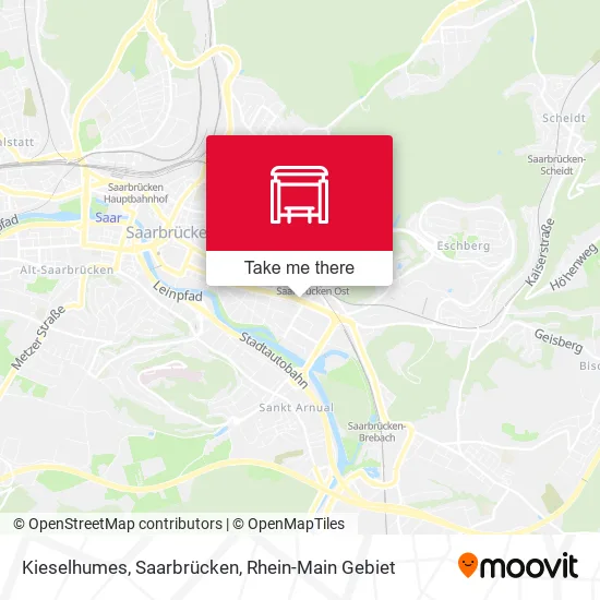 Карта Kieselhumes, Saarbrücken