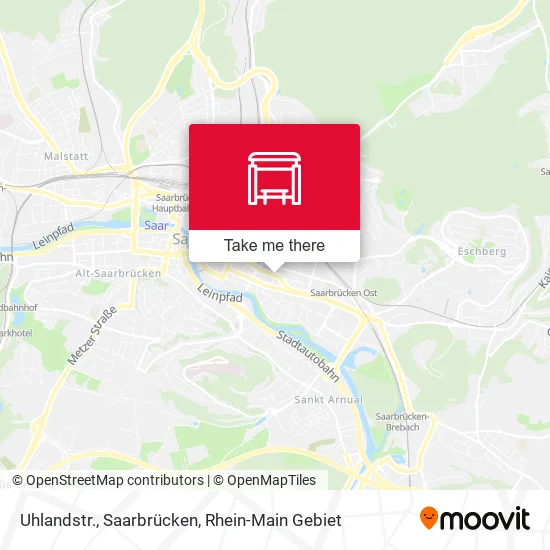 Карта Uhlandstr., Saarbrücken