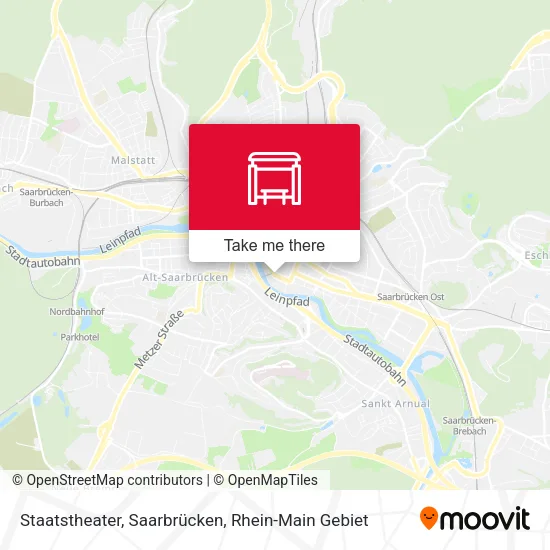 Карта Staatstheater, Saarbrücken