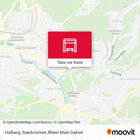 Halberg, Saarbrücken map