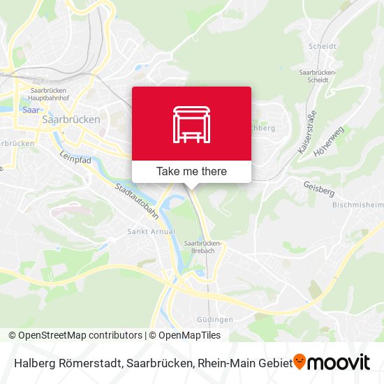 Halberg Römerstadt, Saarbrücken map