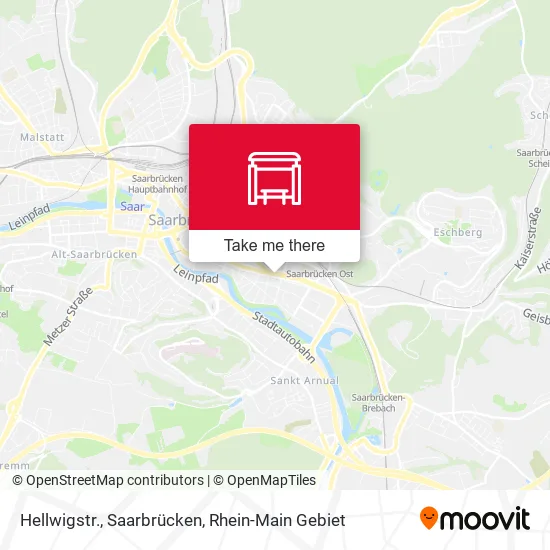 Карта Hellwigstr., Saarbrücken