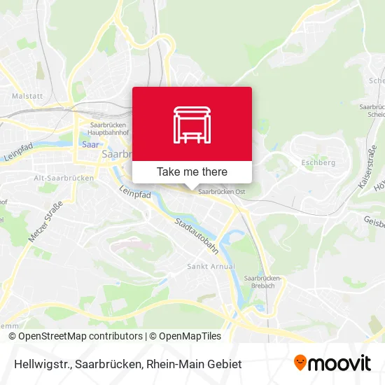 Карта Hellwigstr., Saarbrücken