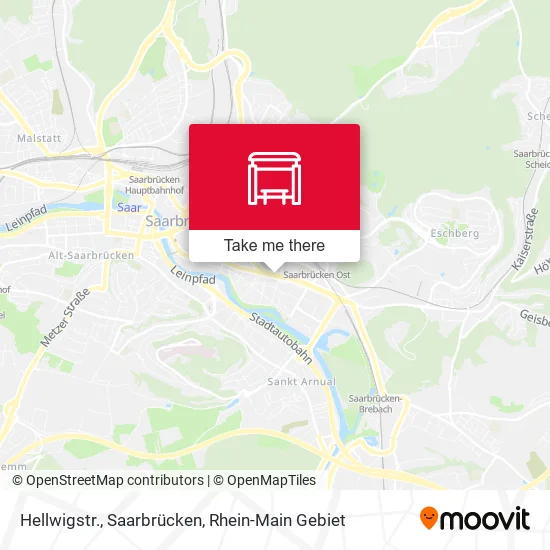 Карта Hellwigstr., Saarbrücken