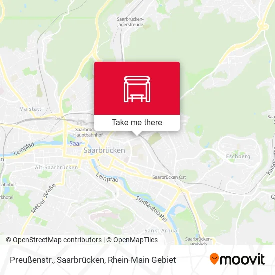 Карта Preußenstr., Saarbrücken