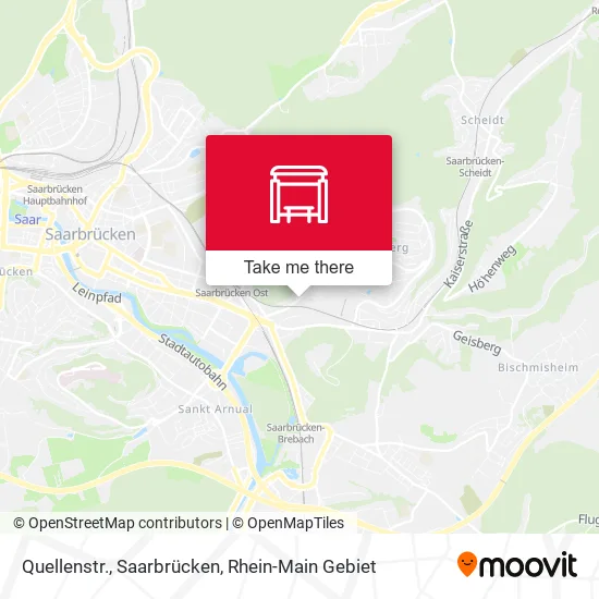Карта Quellenstr., Saarbrücken