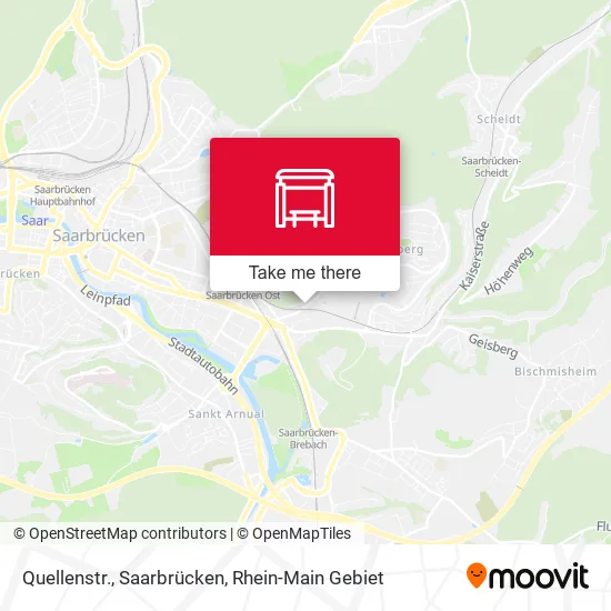 Карта Quellenstr., Saarbrücken