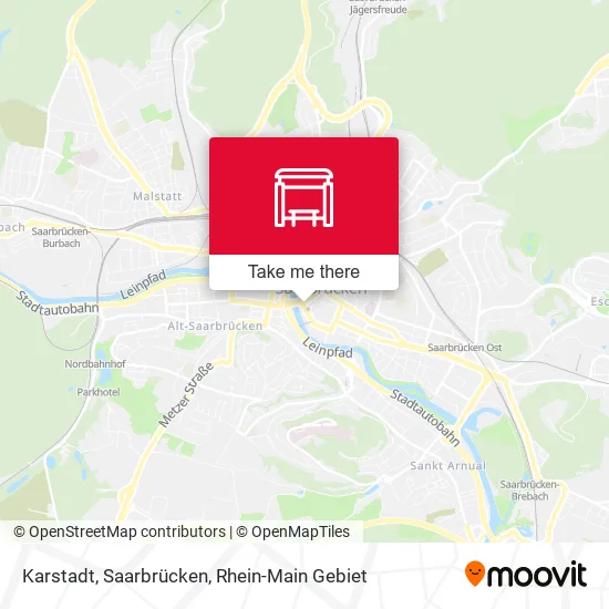 Карта Karstadt, Saarbrücken