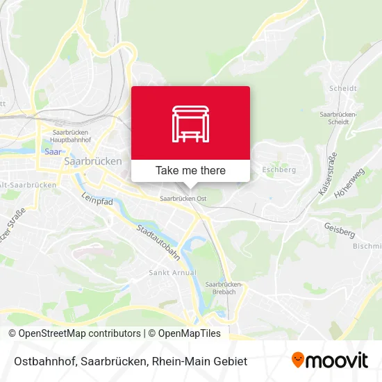 Карта Ostbahnhof, Saarbrücken