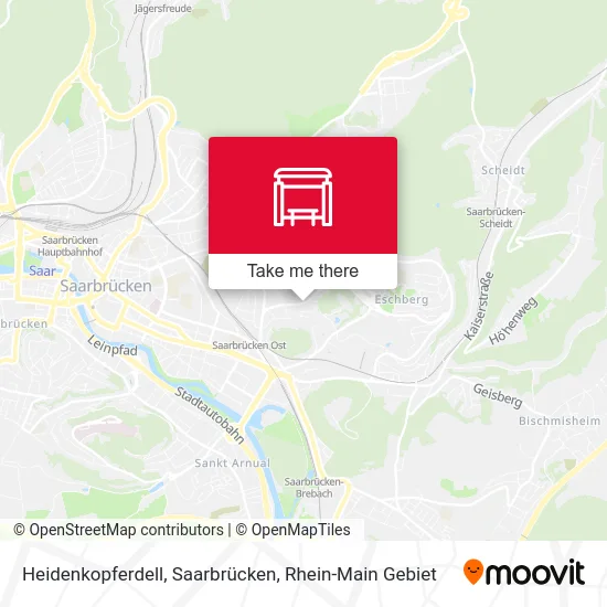 Карта Heidenkopferdell, Saarbrücken