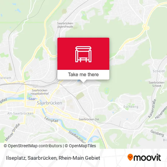 Карта Ilseplatz, Saarbrücken