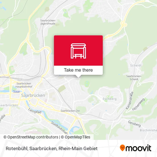 Карта Rotenbühl, Saarbrücken