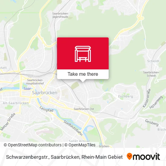 Карта Schwarzenbergstr., Saarbrücken