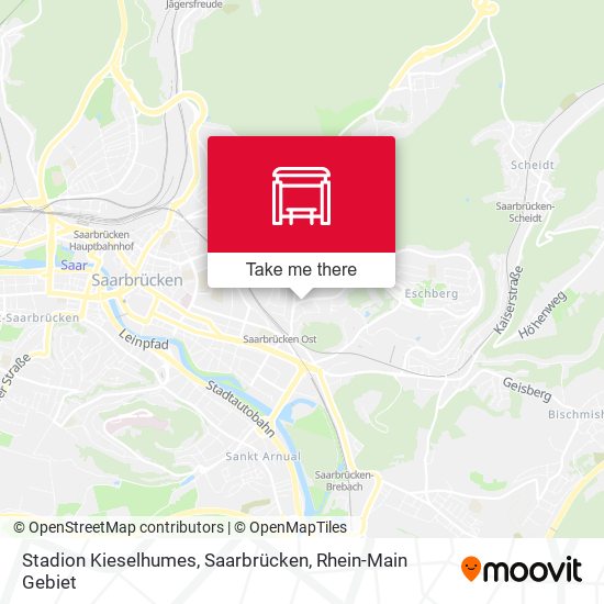 Карта Stadion Kieselhumes, Saarbrücken