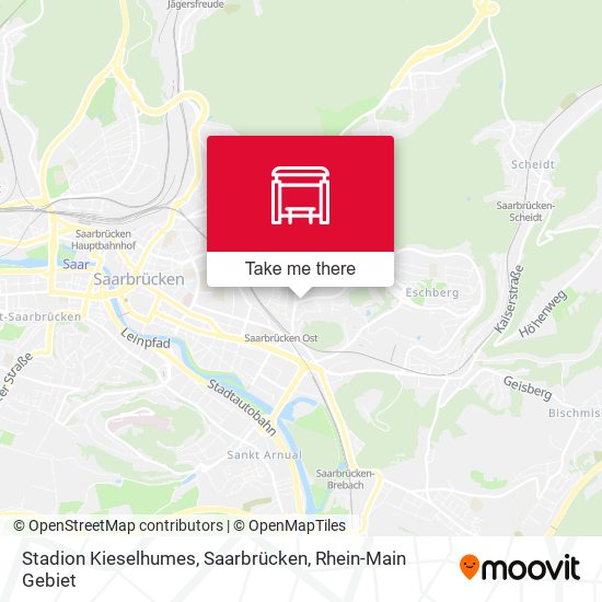 Stadion Kieselhumes, Saarbrücken map