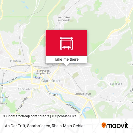 Карта An Der Trift, Saarbrücken