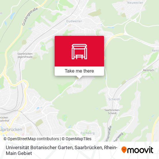 Карта Universität Botanischer Garten, Saarbrücken