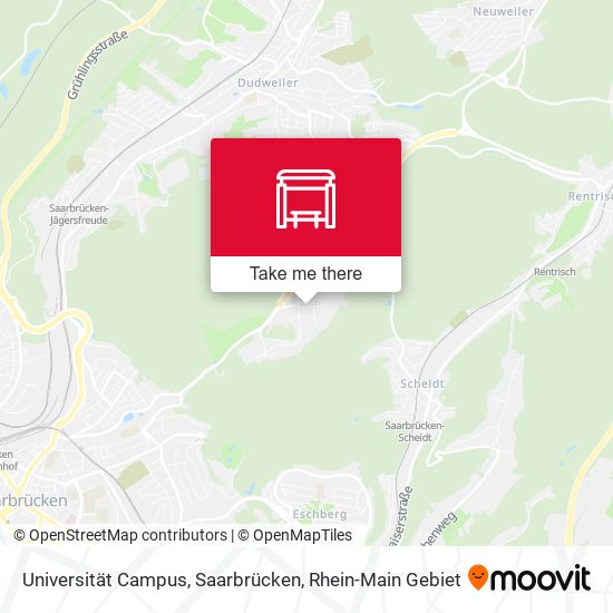 Universität Campus, Saarbrücken map