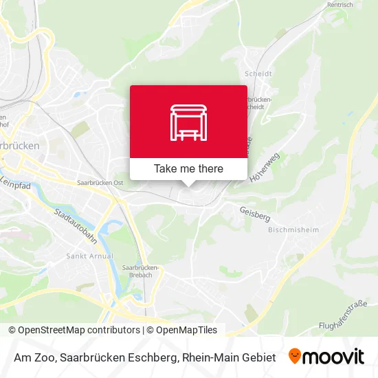 Карта Am Zoo, Saarbrücken Eschberg