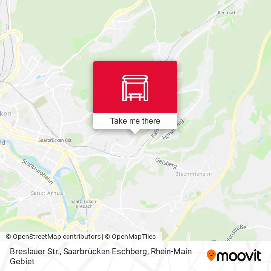 Карта Breslauer Str., Saarbrücken Eschberg