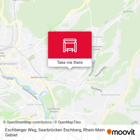 Карта Eschberger Weg, Saarbrücken Eschberg