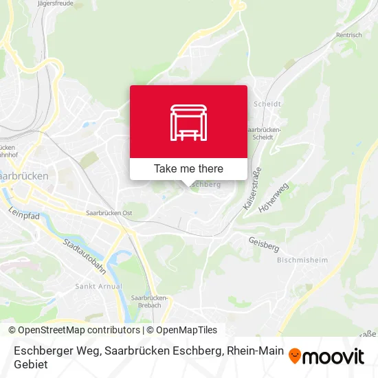 Карта Eschberger Weg, Saarbrücken Eschberg