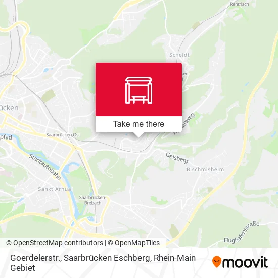 Карта Goerdelerstr., Saarbrücken Eschberg