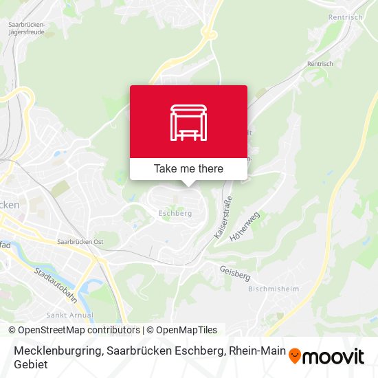 Mecklenburgring, Saarbrücken Eschberg map