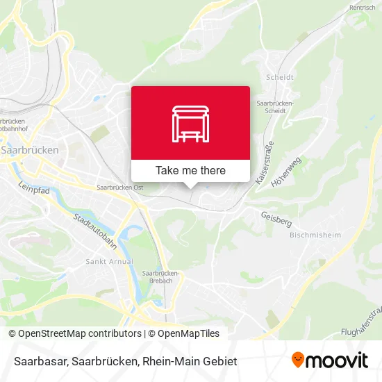 Карта Saarbasar, Saarbrücken