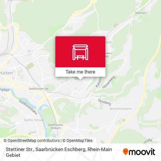 Stettiner Str., Saarbrücken Eschberg map