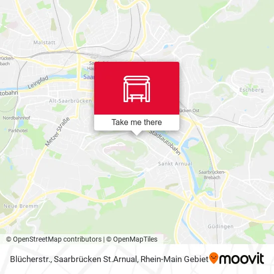 Карта Blücherstr., Saarbrücken St.Arnual