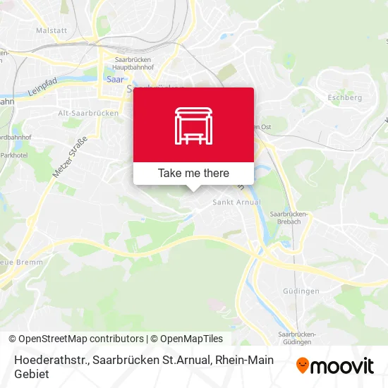 Карта Hoederathstr., Saarbrücken St.Arnual