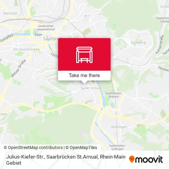 Карта Julius-Kiefer-Str., Saarbrücken St.Arnual