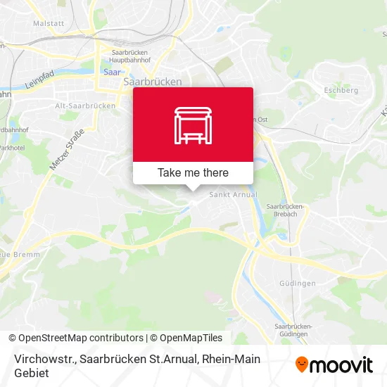 Карта Virchowstr., Saarbrücken St.Arnual