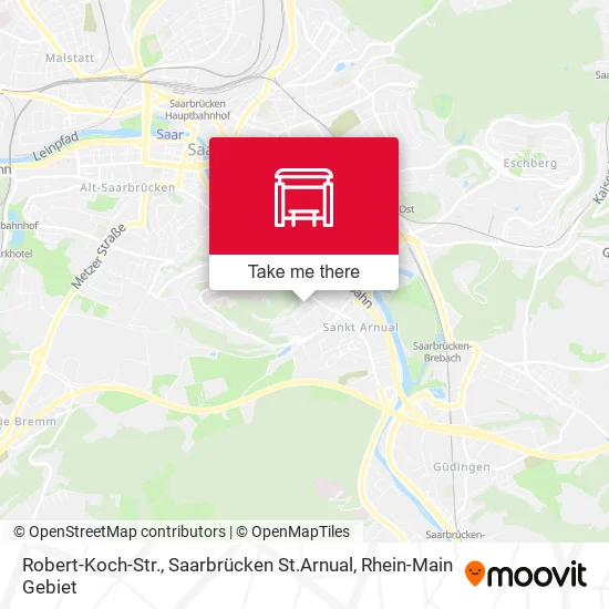 Карта Robert-Koch-Str., Saarbrücken St.Arnual