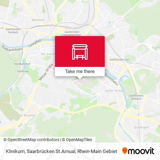 Карта Klinikum, Saarbrücken St.Arnual