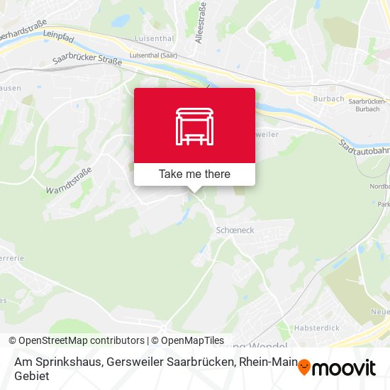 Am Sprinkshaus, Gersweiler Saarbrücken map