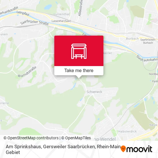 Карта Am Sprinkshaus, Gersweiler Saarbrücken