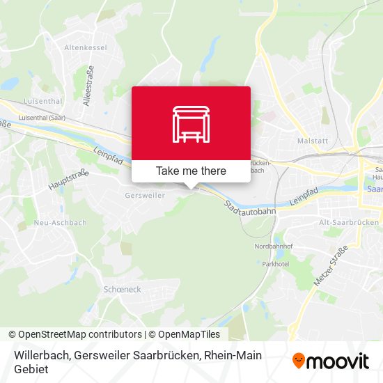 Willerbach, Gersweiler Saarbrücken map