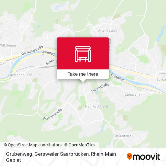 Grubenweg, Gersweiler Saarbrücken map